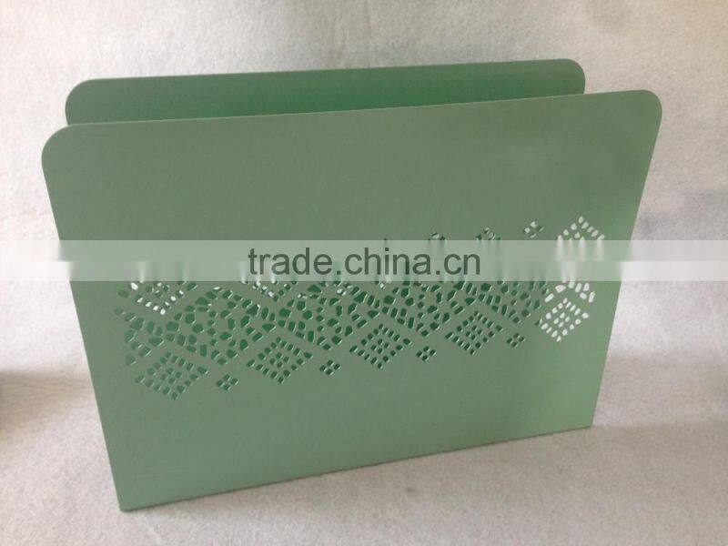 Metal Magazine Rack Letter Holder Book Newspaper Storage