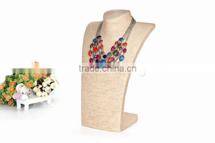 Rope jewelry display busts stand necklace display stand