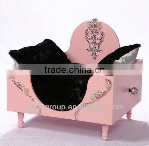 Luxury dreams of hollywood pet bed in tiffany blue/pink, made by soild woon for dog or cat (BG800013)