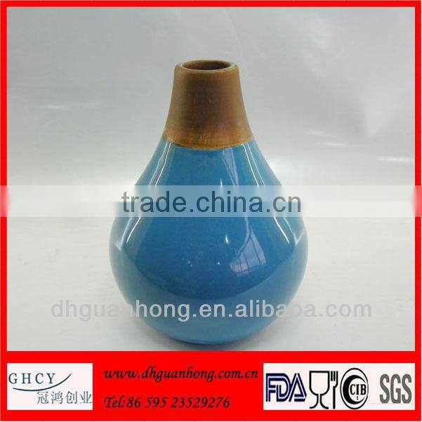 Blue Cone Flower Vase