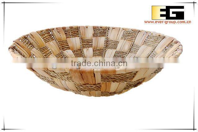 Round Natural Waterhyacinth Grass Tray
