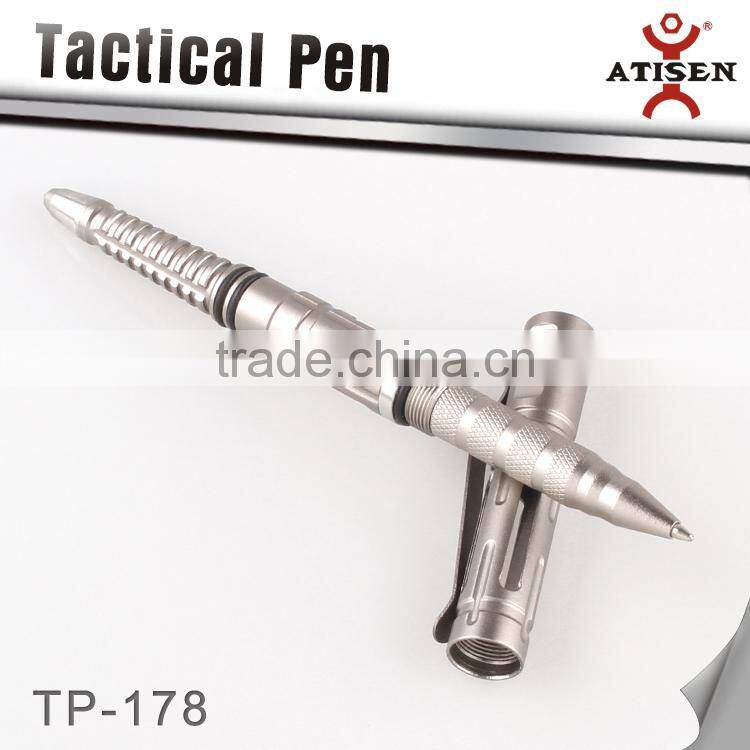 6061Aluminum steel Tactical ball point pen,glass breaker 2 in 1 TP-178