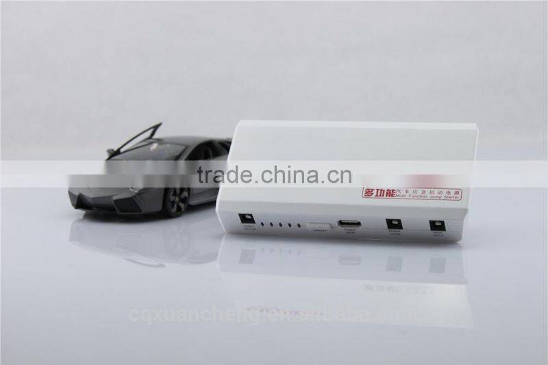 Mini car jump starter battery with accessories 8000mAh