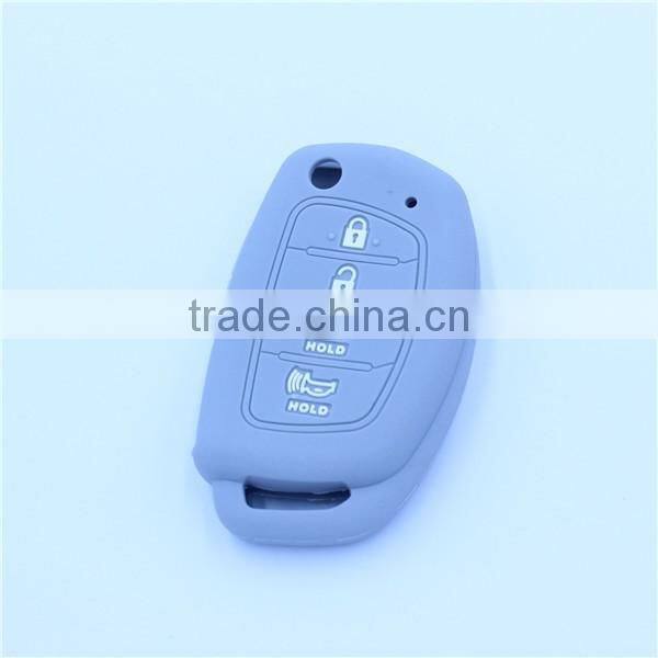 Funny silicone rubber remote car key covers, key jacket for hyundai 4 buttons