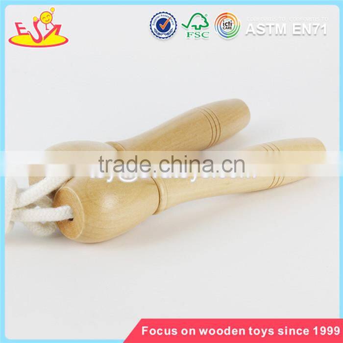 wholesale new kids toys wooden handle skipping jump rope primary color children wooden jump rope W01A292