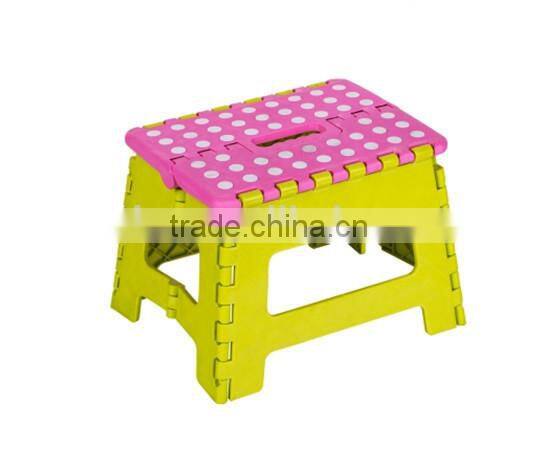 Cheap plastic folding step stool/fish stool for family portable colorful foot stool