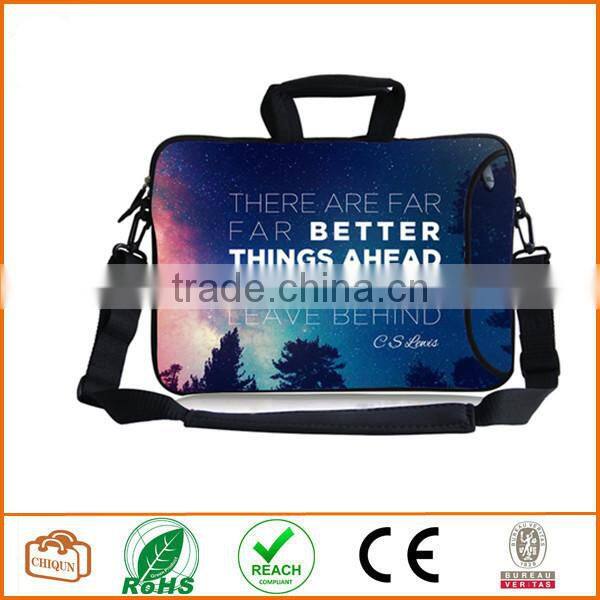 13-Inch CS Better Things ahead Waterproof Neoprene Laptop Sleeve Case Bag Handbag with Extra Side Pocket
