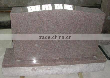 pink granite headstones