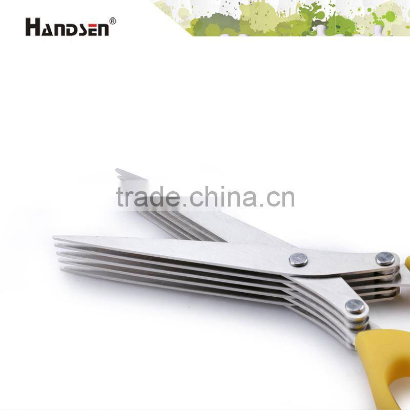 7-3/4" shredded paper 5 blade scissors five blade scissors