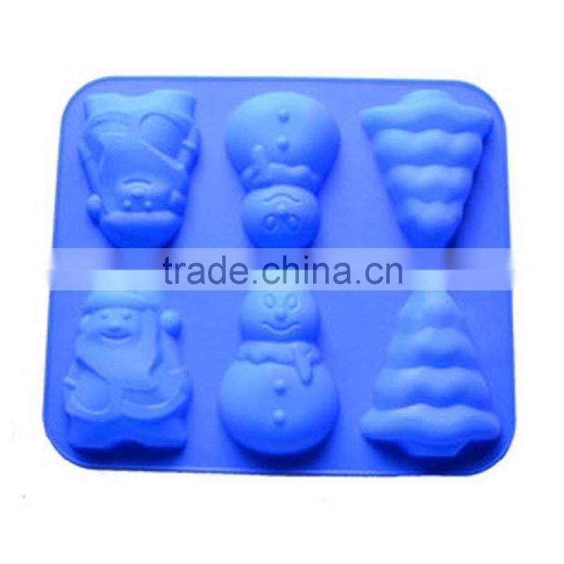 10113Christmas shaped silicone chocolate mould and mold