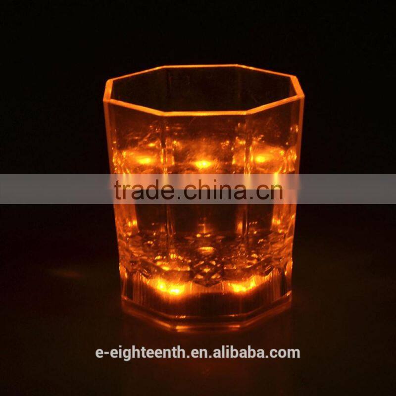 2016 fancy Mini LED Colorful Bar Pub Beer Wine Cup Party Flashing Light Glass mug