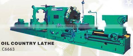 Oil pipe lathe (oil country lathe) model CW6628 6636 6663, spindle bore 280 360 635mm