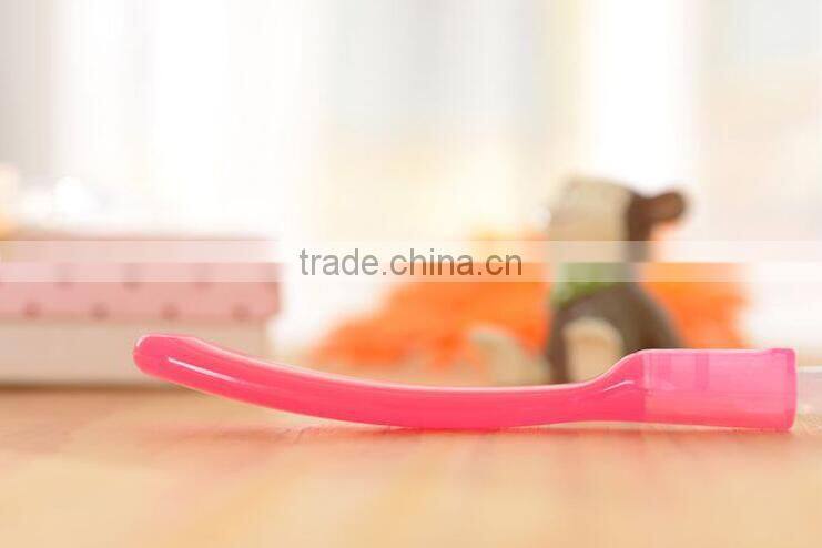 Factory sale BPA free newborn baby spoon silicone baby spoon