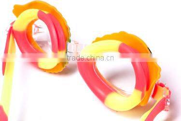 Silicone head strap durable long anti fog swimming goggle