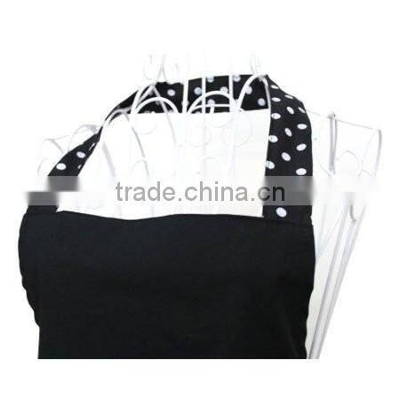 Hot Black Cute Girls Bowknot Lady's Kitchen Restaurant Women's Cake Apron with Pocket