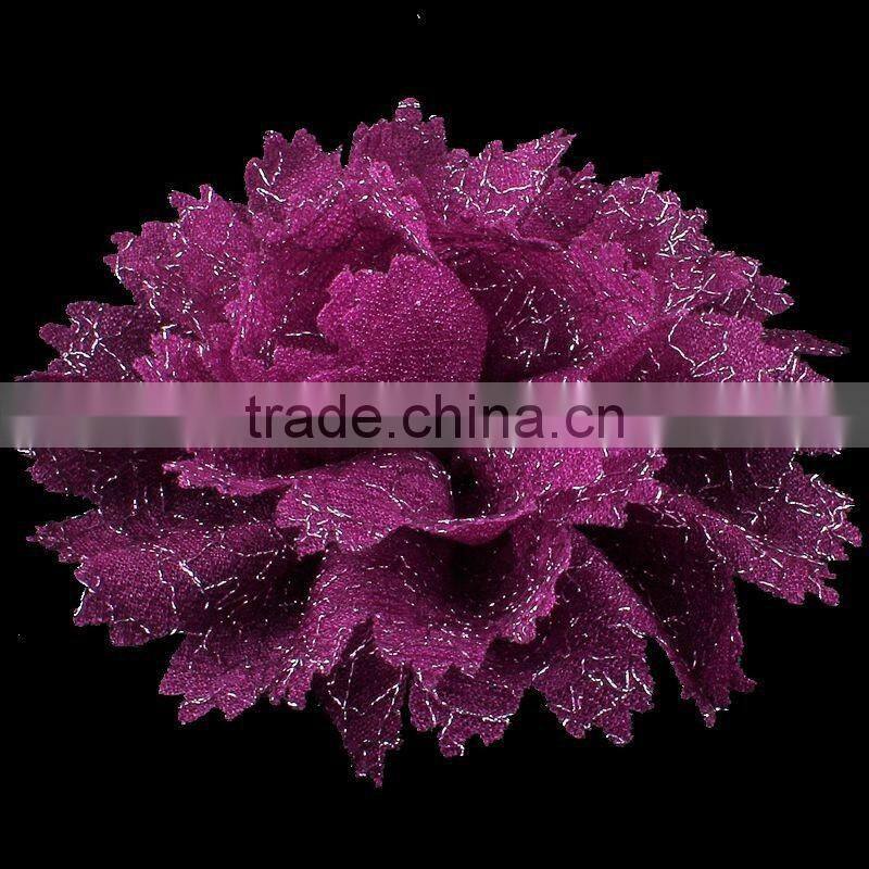 handmade fabric flower clip for kids hair accessories