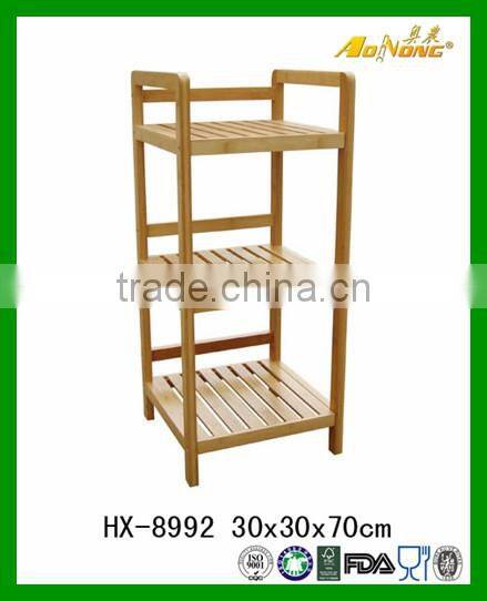 High Quality Bamboo Bathroom / Living Room / Kitchen Storage Rack