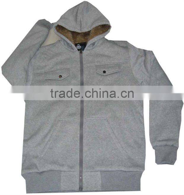 2012 men's fashion FUR fleece jackets