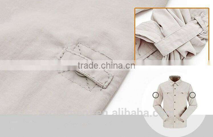 2017 Cheap price and high quality Summer UV Protection Outdoor Hiking Camping Long Sleeve Shirt Quick Dry Men Fishing Shirt