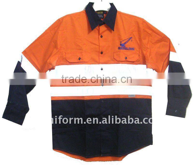 HIigh visivility reflective flame retardent work shirt(OEM)