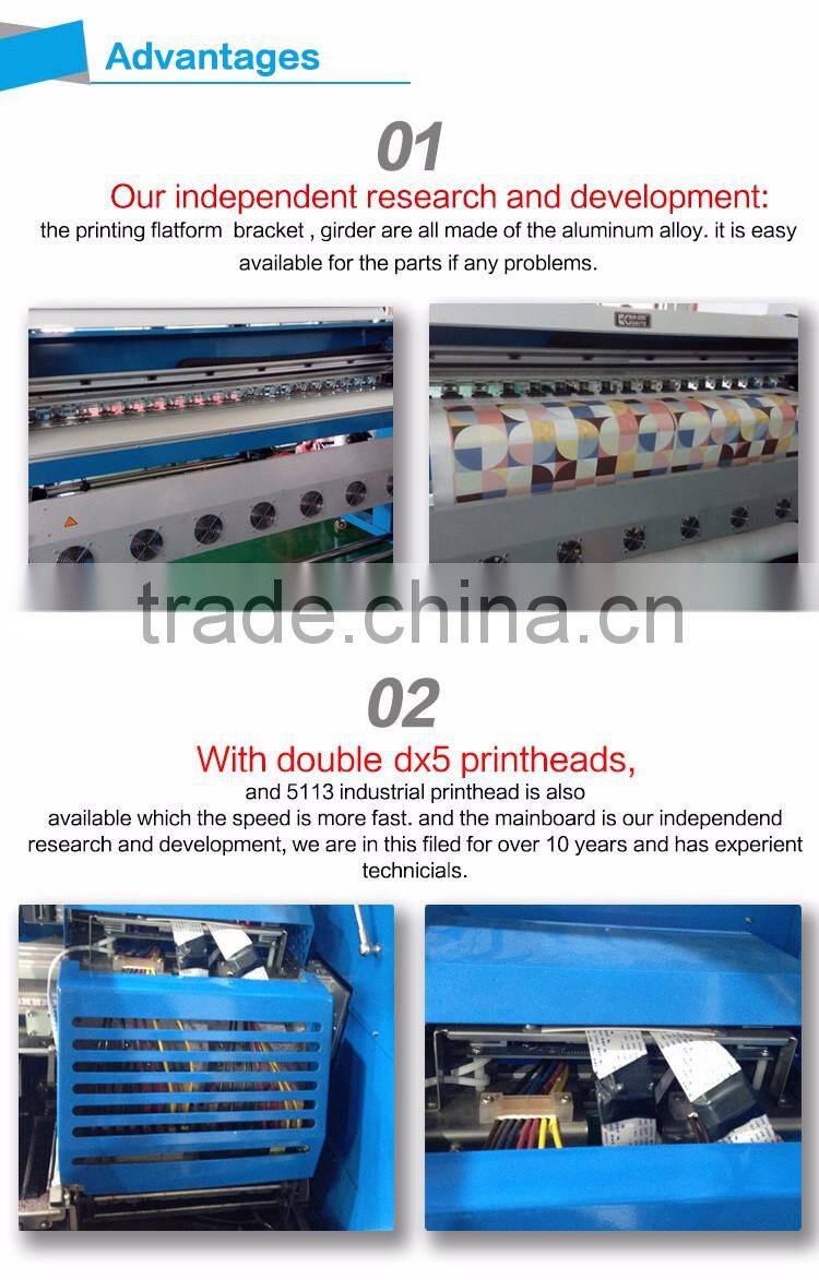 China factory competitive price large format dx5 print head eco-solvent inkjet sublimation printer
