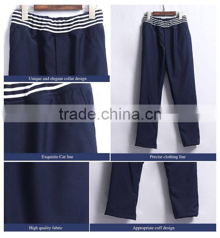 Custom Classic Style Navy Blue School Uniform Pants