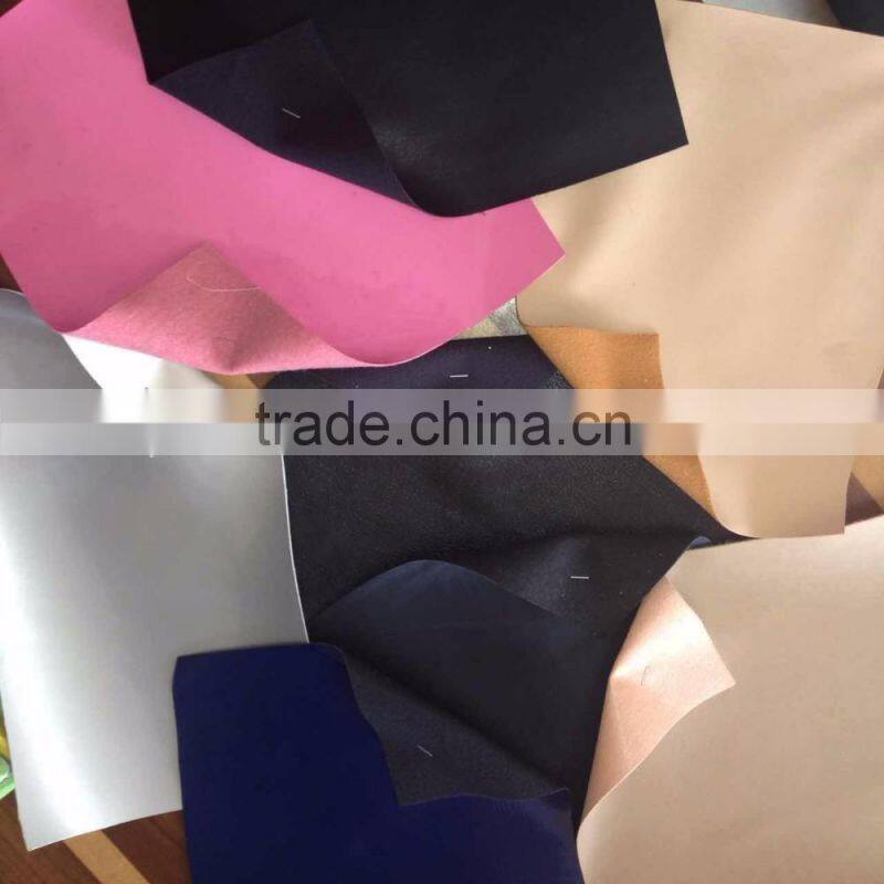 A Grade Pu Artificial Leather, Pu Synthetic Leather with Nonwoven Backing For Shoes,Bag,Furniture and Sofa