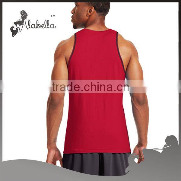 Dry Fit Polyester Spandex Mens Tank Top
