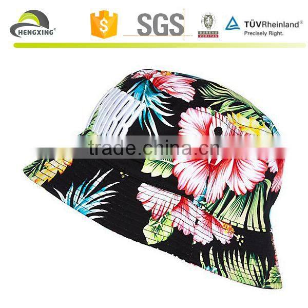 Unisex Hawaiian Palm Pineapple Cloche Bucket Hat Fishing Outdoor Beach Sun Caps