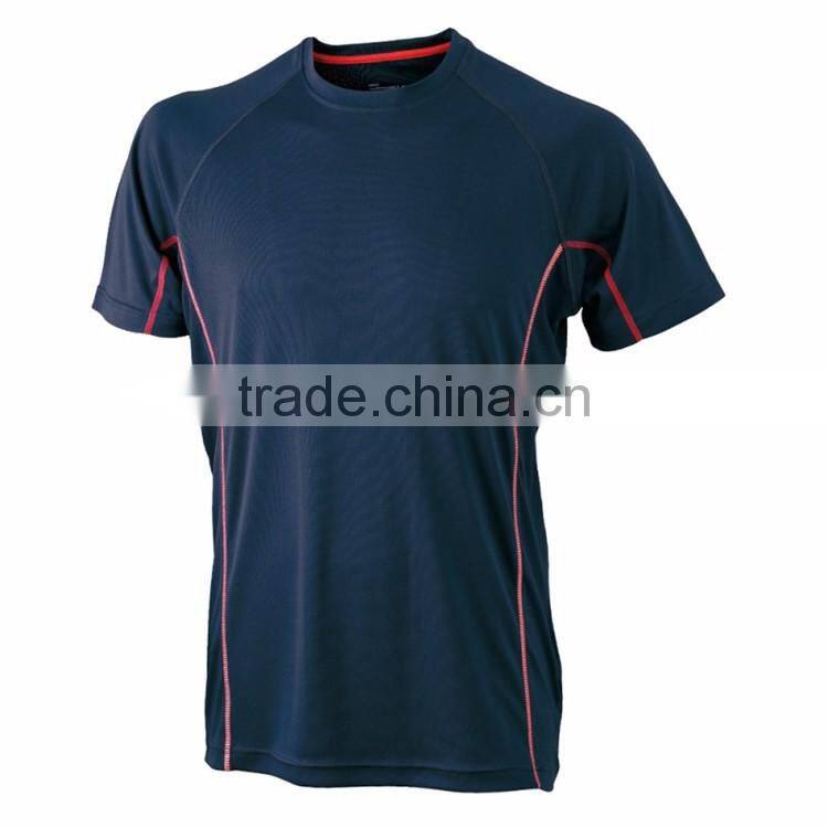 Professional custom made dye sublimation printing sports loose top running shirt