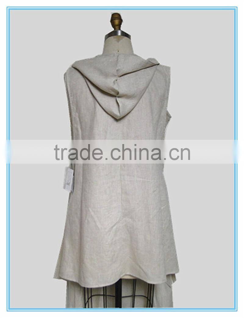 Ladies Fashion Ramie Fabric Suits Pants