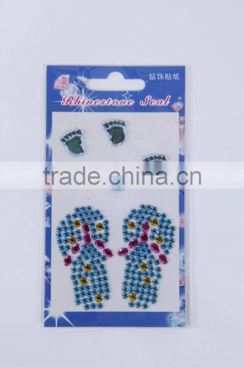 Crystal Diamond GEM Rhinestone self adhesive sticker