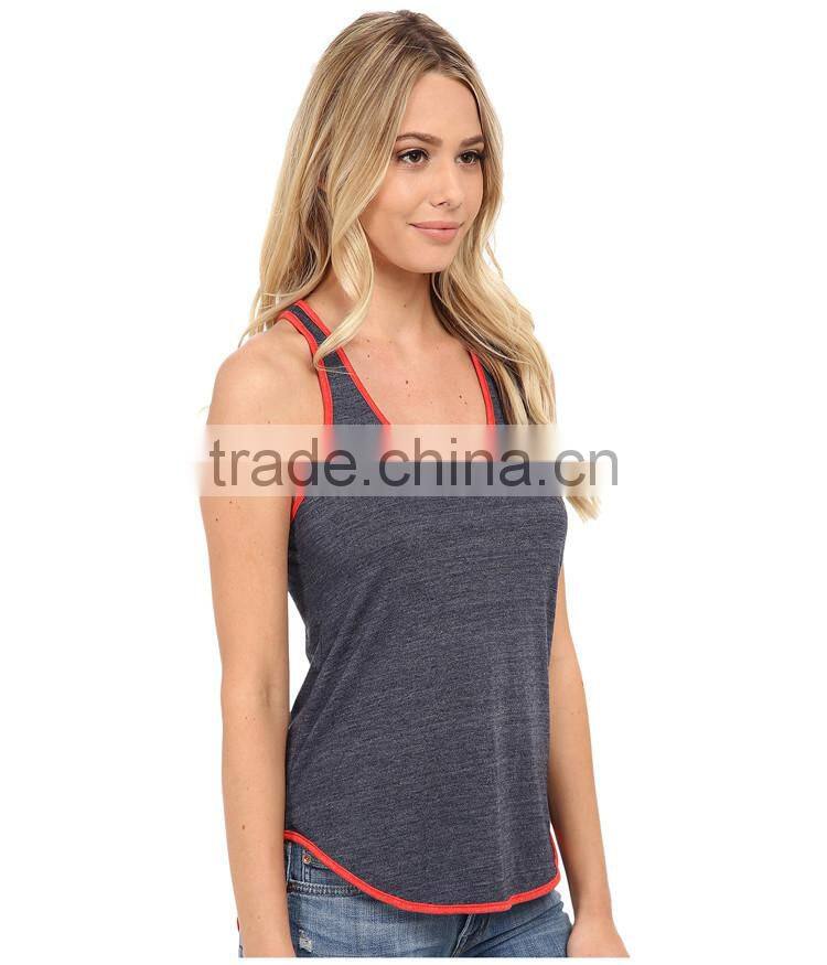 Eco jersey graphic fitness tank tops wholesale