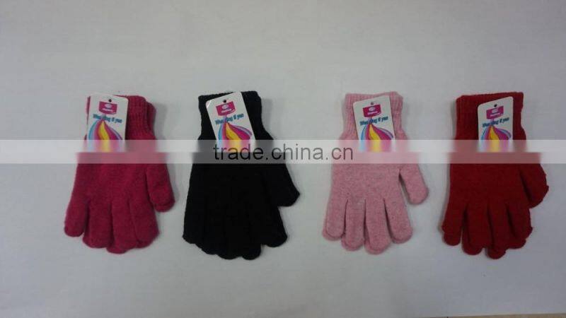 men's solid color winter gloves,woolen hand knitted gloves