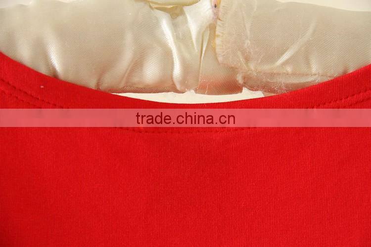 2017 red tiered dresses baby girls puffy dress