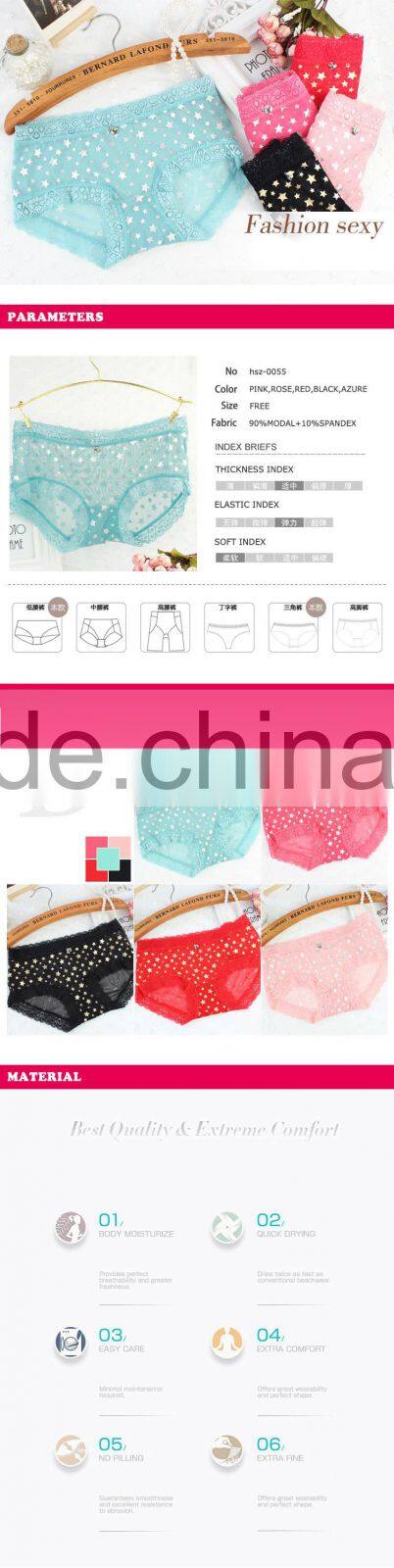 2015 New design rich color comfortable sexy underwear little girls underwear panty mature lady lace underwear woman pantys
