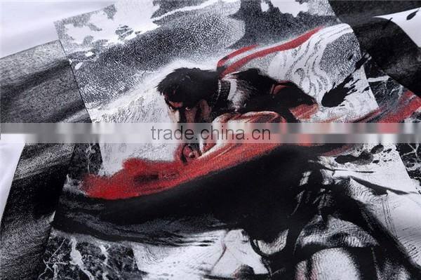 Mens 100% polyester sublimation printing mma t shirt