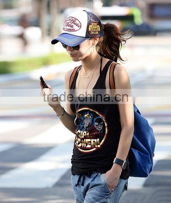 Womens Girl Casual Canvas Backpack leather shoulder bag SV003579#