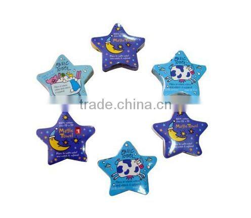 Custom brand gift cotton compressed hand towel