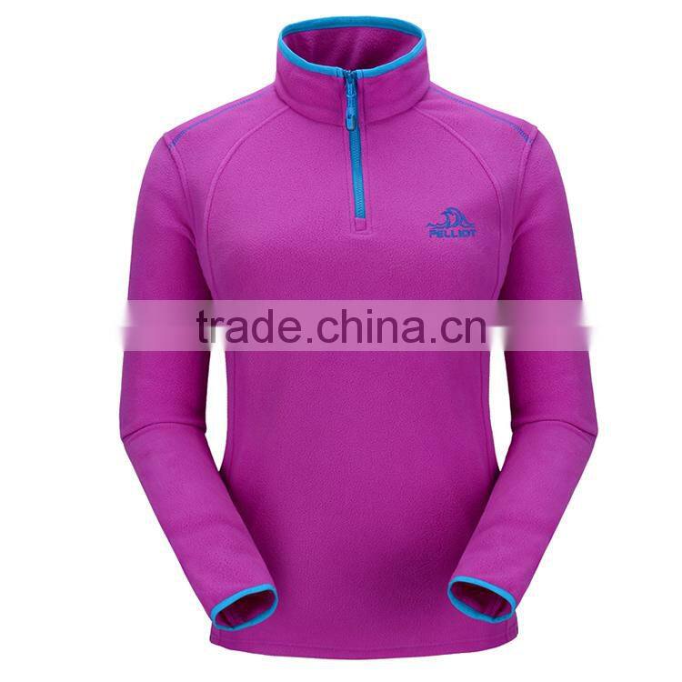 2017 Top Quality Outdoor Sports Golf Jackets Women Pullover Polar Fleece Jacket