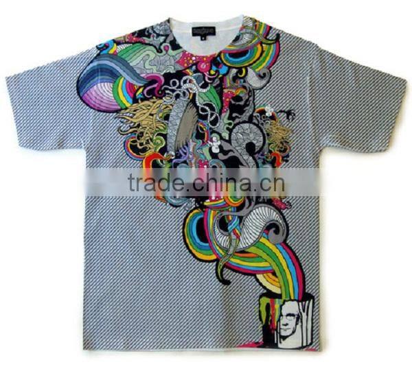 2014 high quality all over sublimation printing t-shirt