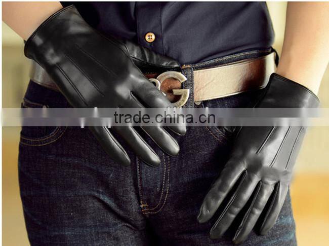 best selling men leather gloves good quality OEM