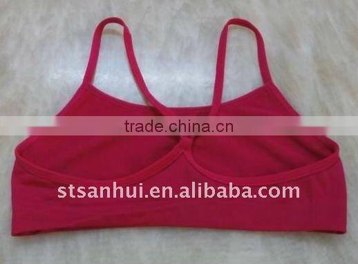 Girl's seamless training bra/Girl's underwear top/Children's underwear sport bra