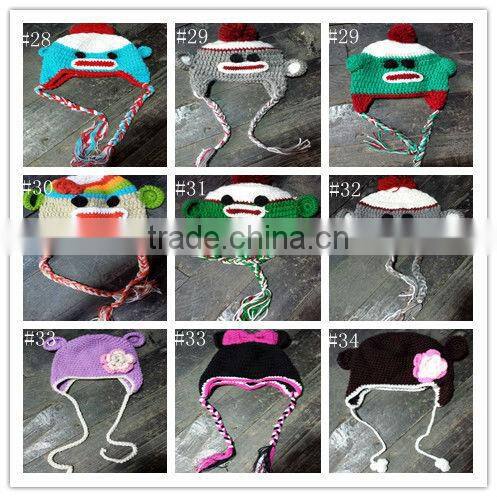 Brown Bear crochet hat Baby Boy/Girl Crochet Owl Animal Beanie Hat cute baby crochet hat