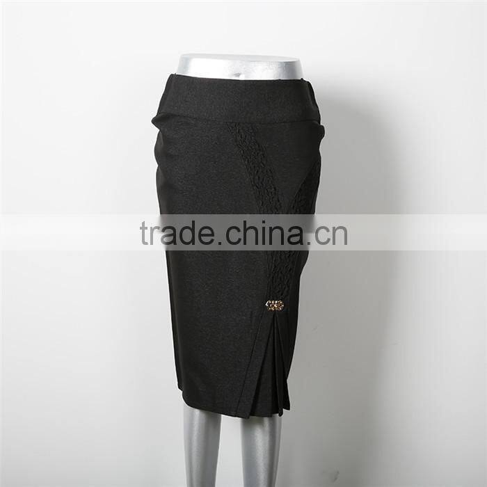 Latest new design high waist narrow women formal long skirt suit