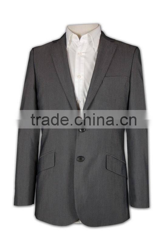 two button good quality anti-wrinkle customizable mens suit nice mens clothing online