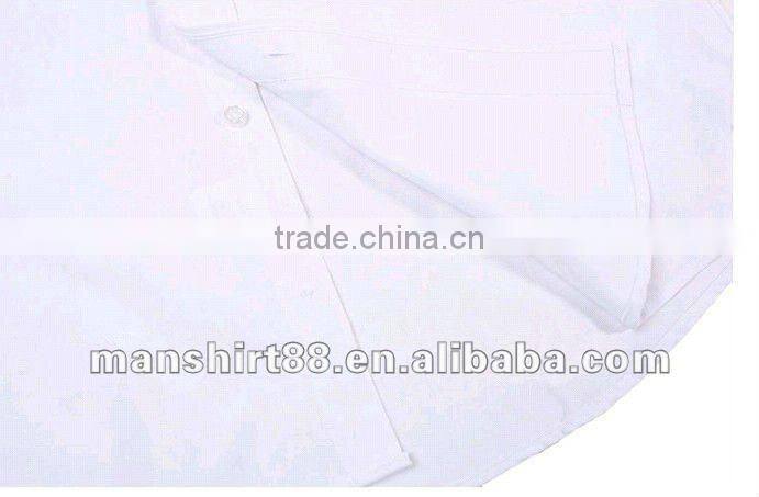 2016 new Slim cut style Long sleeve 100%Cotton Boys school Uniform white shirts