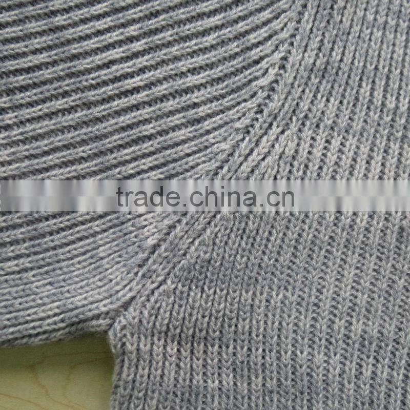 V neck white buttons design cardigan casual men knitted sweater men