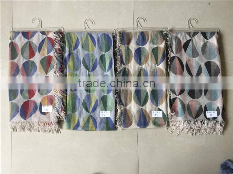 China Factory Hot air Balloon Print scarf High Qualith women Lady scarf