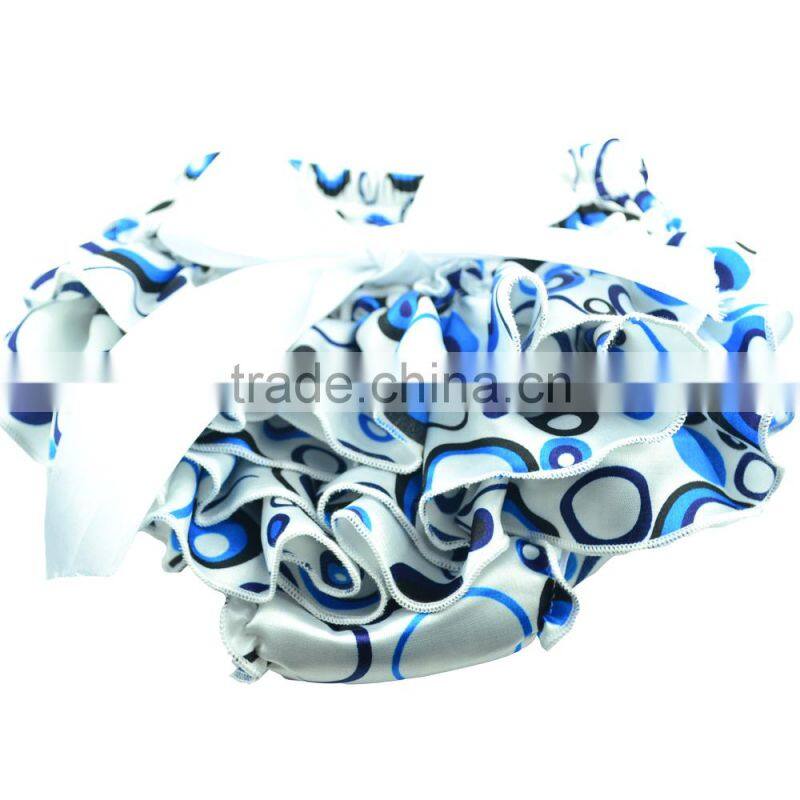 Multicolor satin baby ruffle diaper cover shorts bloomers